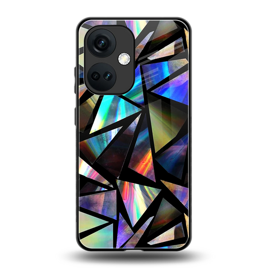 Shattered Luxe back phone cover | glass case for oneplus nord ce 3