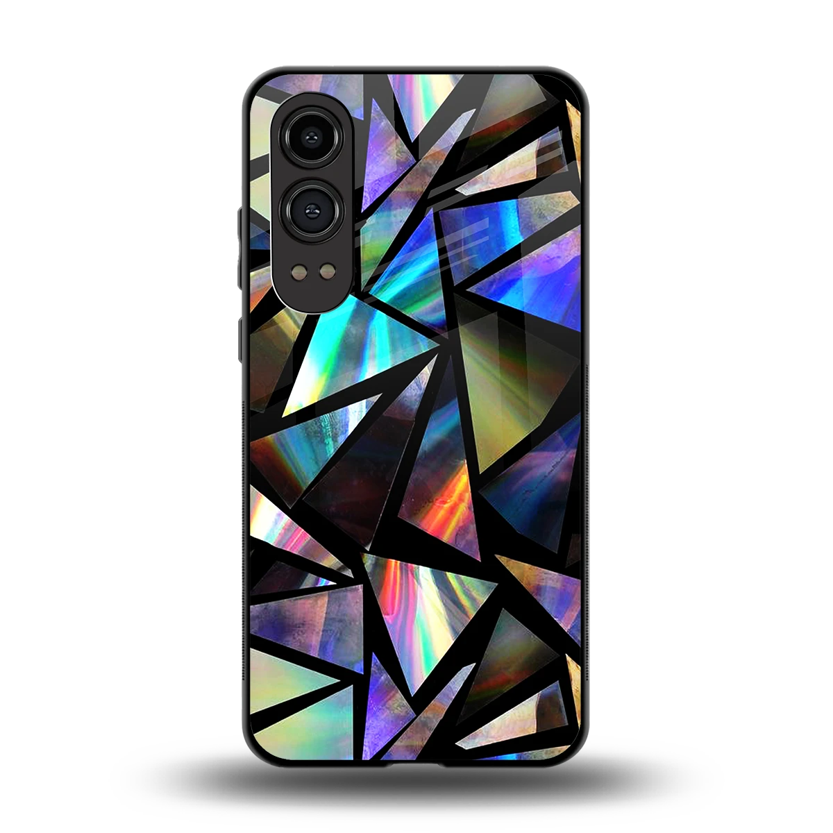 Shattered Luxe back phone cover | glass case for oneplus nord ce 4 lite