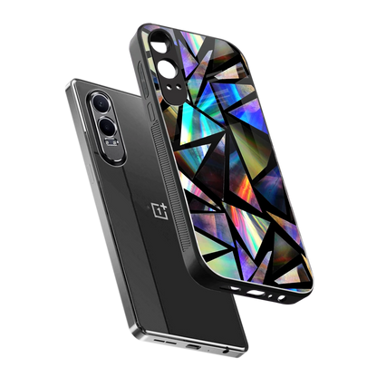 Shattered Luxe sleek oneplus nord ce 4 lite cover with tempered glass back and TPU edges