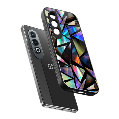 Shattered Luxe sleek oneplus nord ce 4 cover with tempered glass back and TPU edges