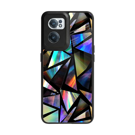 Shattered Luxe back phone cover | glass case for oneplus nord ce 2