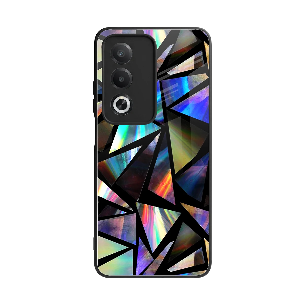 Shattered Luxe back phone cover | glass case for oppo a3 pro