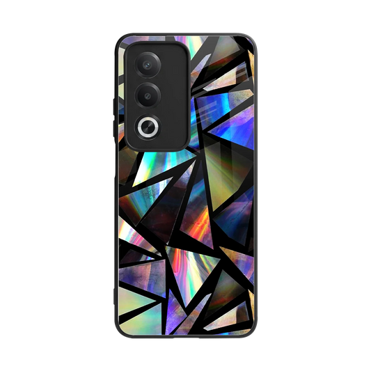 Shattered Luxe back phone cover | glass case for oppo a3 pro