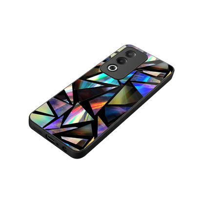 Shattered Luxe stylish phone case for oppo a3 pro | glossy glass and slim fit