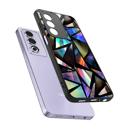 Shattered Luxe sleek oppo a3 pro cover with tempered glass back and TPU edges