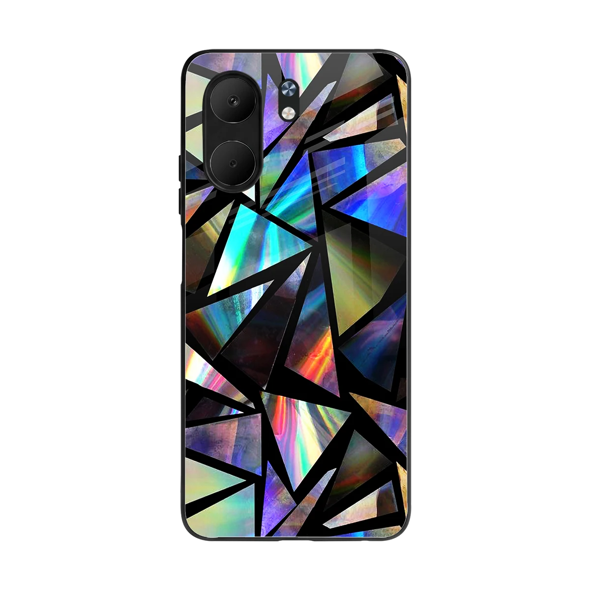 Shattered Luxe back phone cover | glass case for oppo a5x 5g