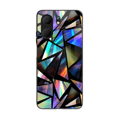 Shattered Luxe back phone cover | glass case for oppo a5x 5g