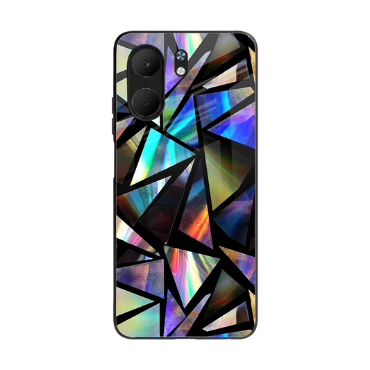 Shattered Luxe back phone cover | glass case for oppo a5x 5g
