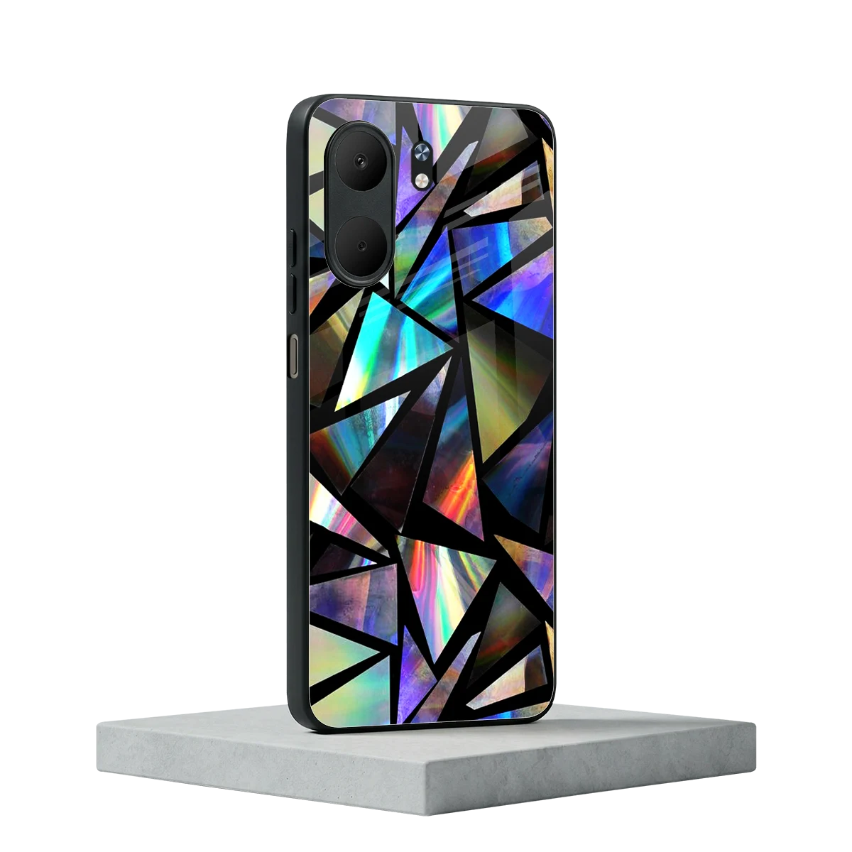 Shattered Luxe oppo a5x 5g mobile cover | shockproof glass phone case