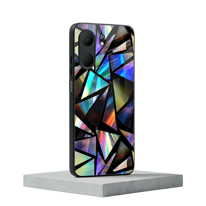 Shattered Luxe oppo a5x 5g mobile cover | shockproof glass phone case