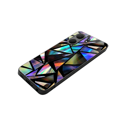 Shattered Luxe stylish phone case for oppo a5x 5g | glossy glass and slim fit