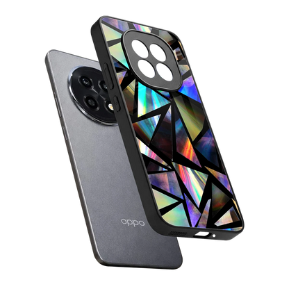 Shattered Luxe sleek oppo f29 pro 5g cover with tempered glass back and TPU edges