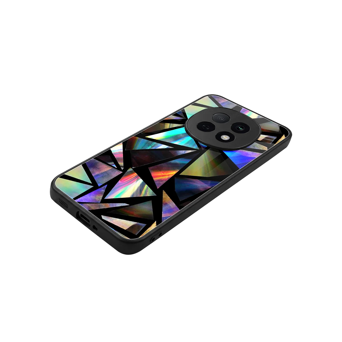 Shattered Luxe stylish phone case for oppo f29 pro 5g | glossy glass and slim fit