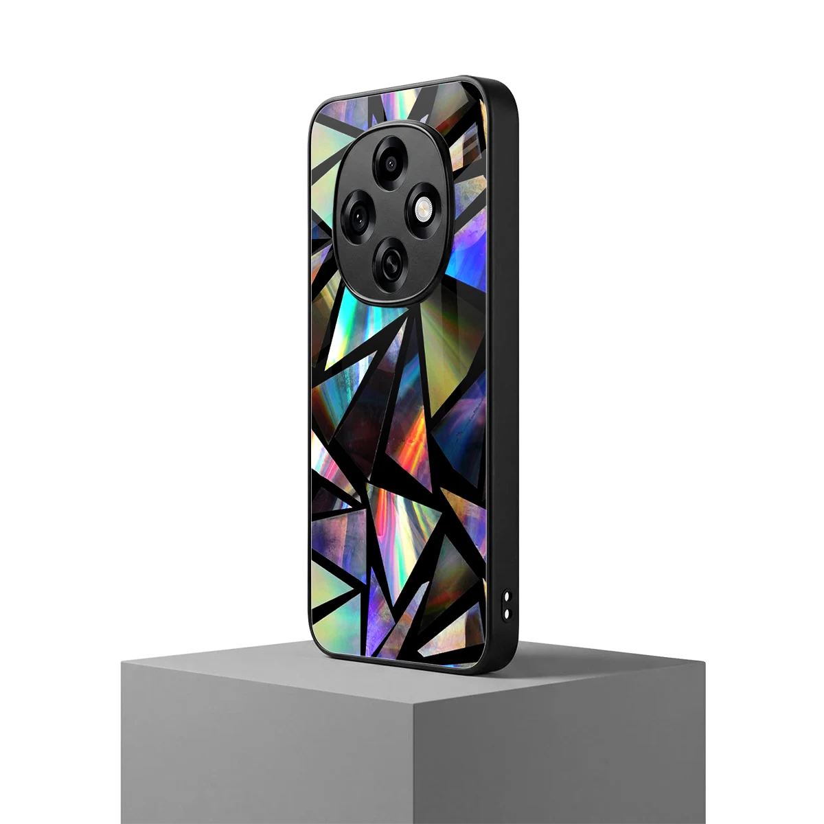 Shattered Luxe oppo f31 pro 5g mobile cover | shockproof glass phone case