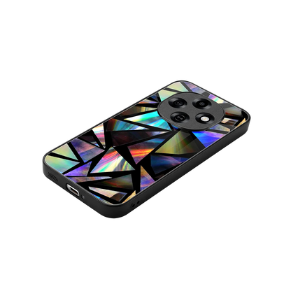 Shattered Luxe stylish phone case for oppo f31 pro 5g | glossy glass and slim fit