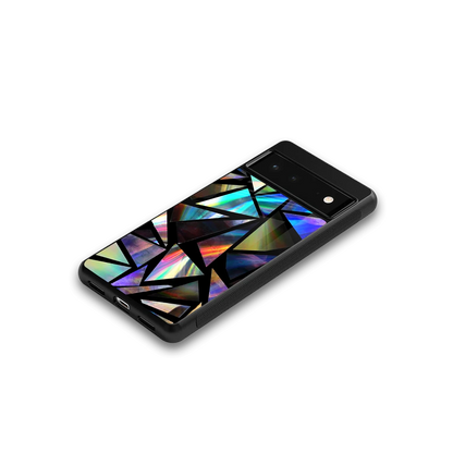 Shattered Luxe google pixel 6a mobile cover | shockproof glass phone case