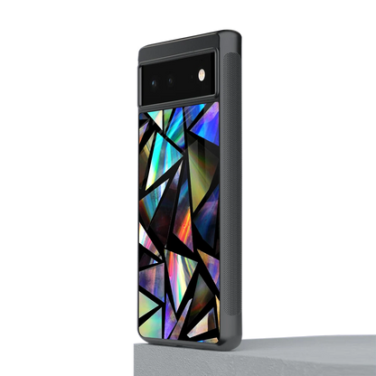 Shattered Luxe stylish phone case for google pixel 6 | glossy glass and slim fit