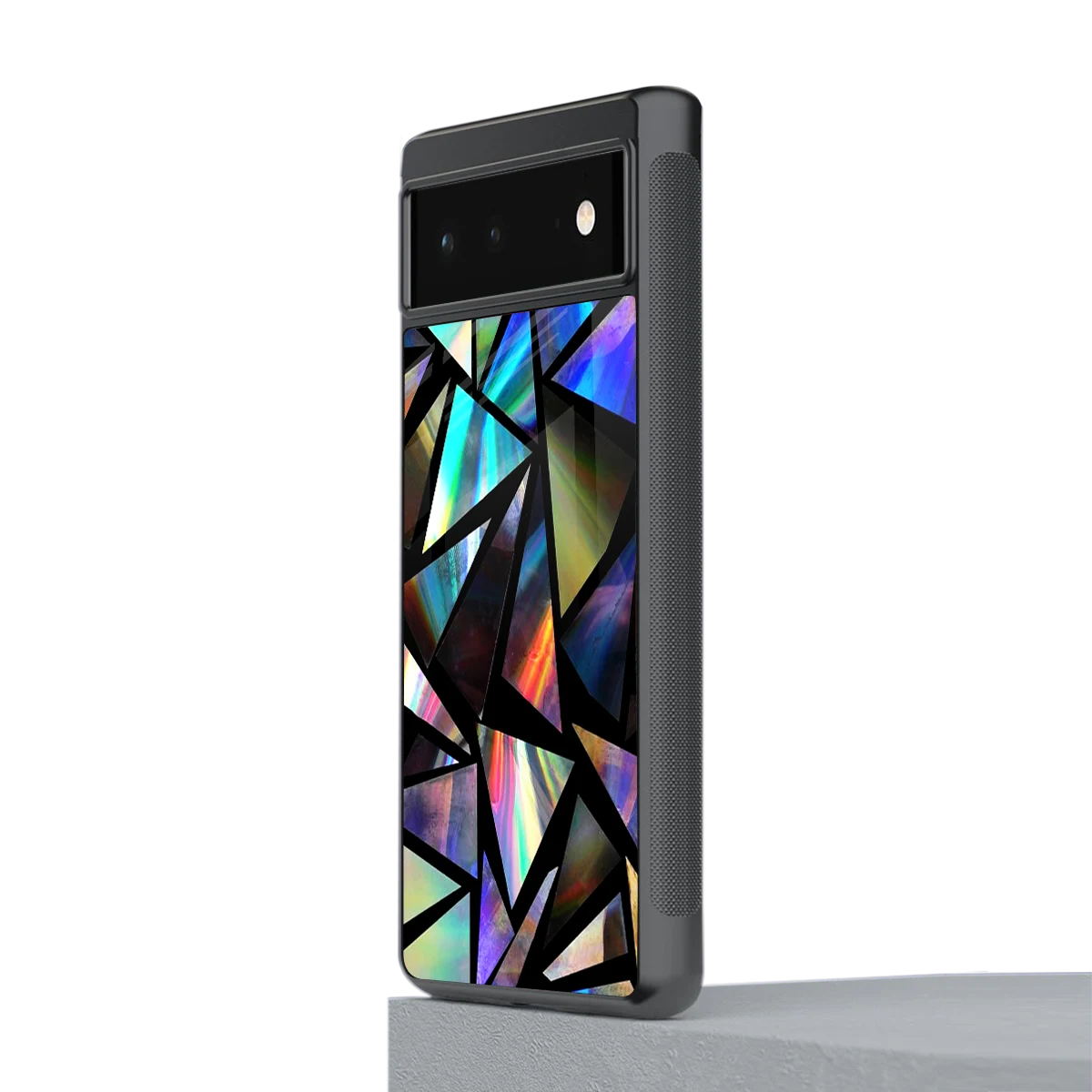Shattered Luxe stylish phone case for google pixel 6a | glossy glass and slim fit