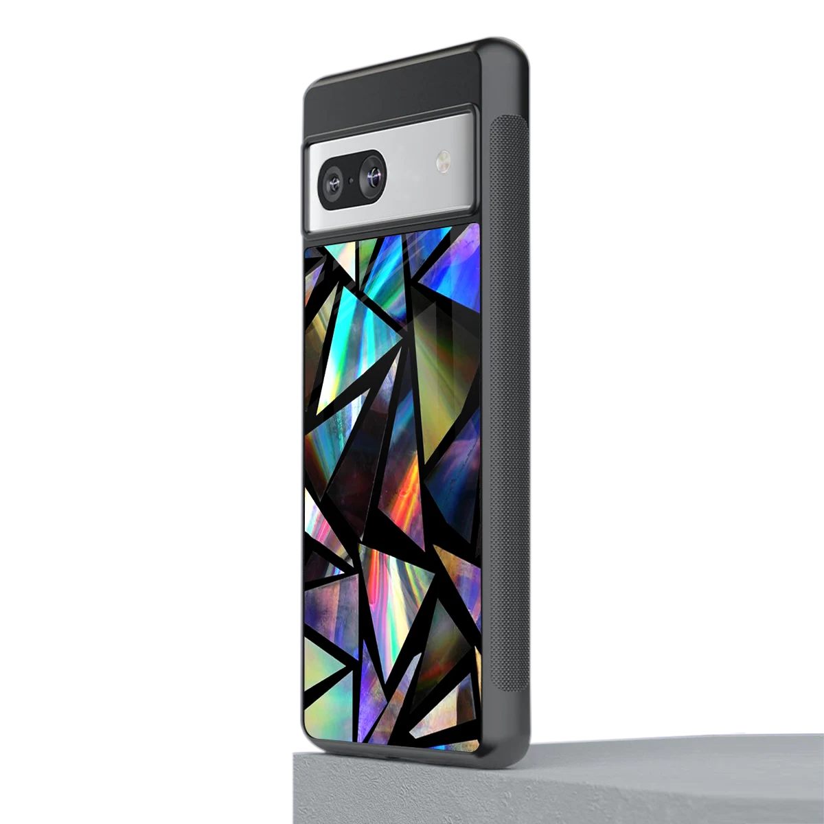 Shattered Luxe stylish phone case for google pixel 7a | glossy glass and slim fit