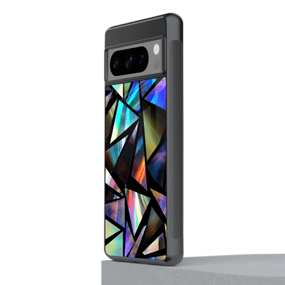 Shattered Luxe stylish phone case for google pixel 8 pro | glossy glass and slim fit