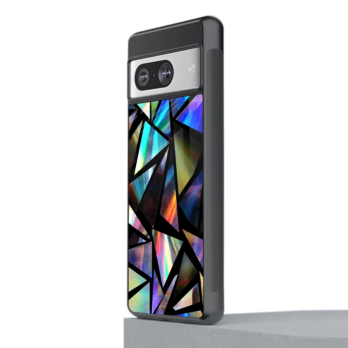 Shattered Luxe stylish phone case for google pixel 8 | glossy glass and slim fit