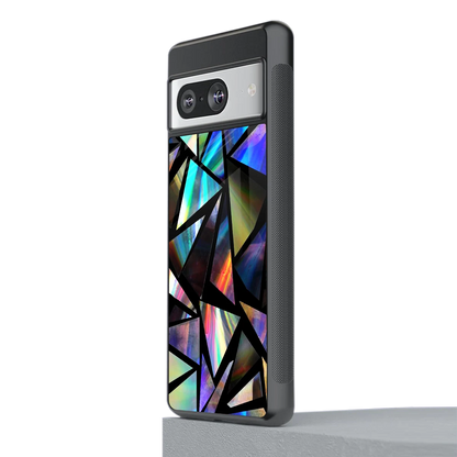 Shattered Luxe stylish phone case for google pixel 8 | glossy glass and slim fit