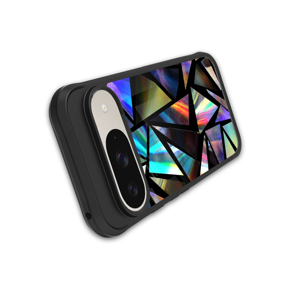 Shattered Luxe stylish phone case for google pixel 9 | glossy glass and slim fit