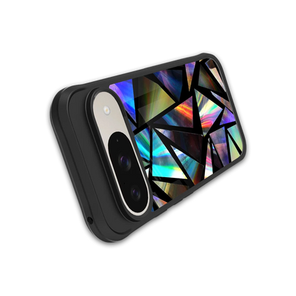 Shattered Luxe stylish phone case for google pixel 9 | glossy glass and slim fit