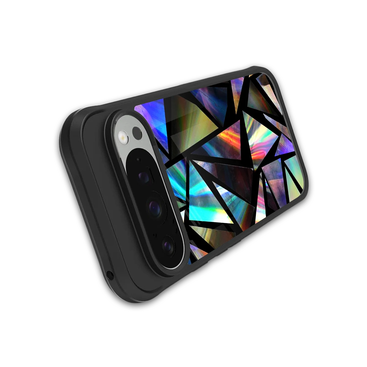 Shattered Luxe stylish phone case for google pixel 9 pro xl | glossy glass and slim fit