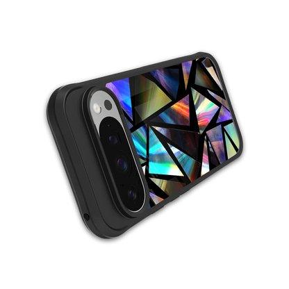 Shattered Luxe stylish phone case for google pixel 9 pro xl | glossy glass and slim fit