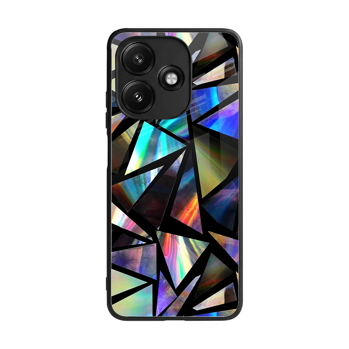 Shattered Luxe back phone cover | glass case for redmi 12 5g