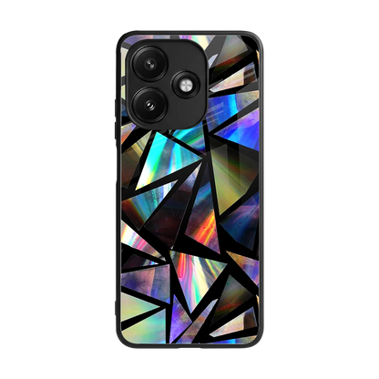 Shattered Luxe back phone cover | glass case for redmi 12 5g