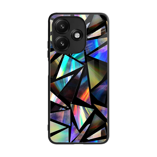 Shattered Luxe back phone cover | glass case for redmi 12 5g