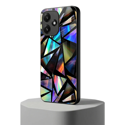 Shattered Luxe redmi 12 5g mobile cover | shockproof glass phone case