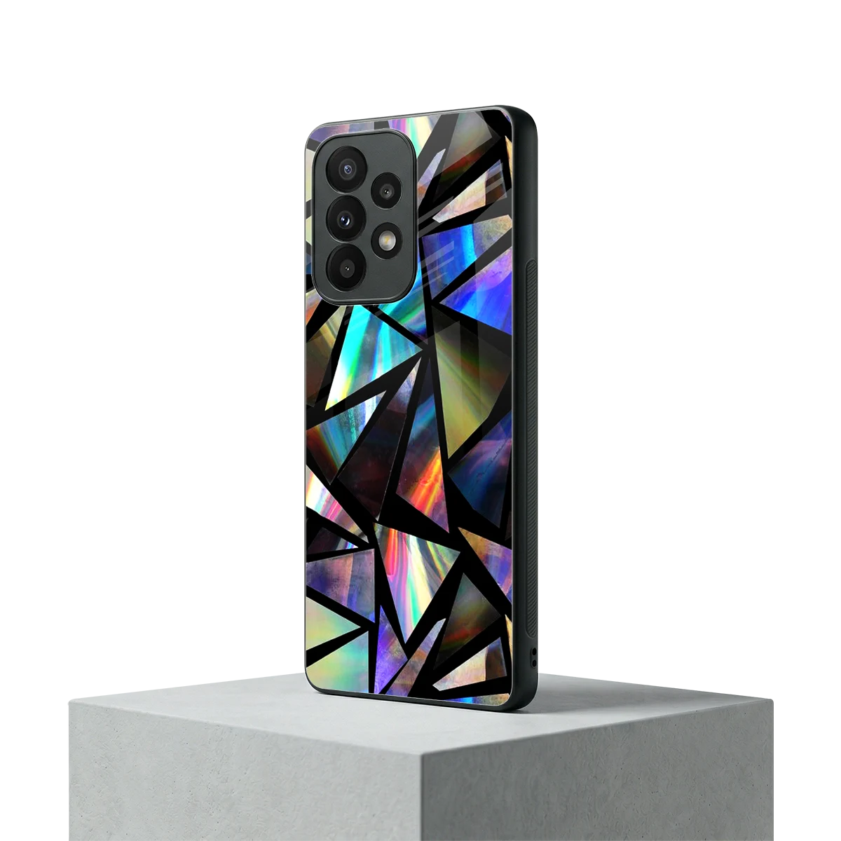 Shattered Luxe samsung galaxy a23 mobile cover | shockproof glass phone case