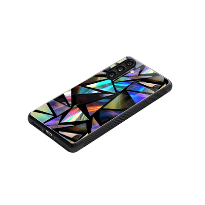 Shattered Luxe stylish phone case for samsung galaxy m34 5g | glossy glass and slim fit