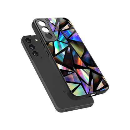 Shattered Luxe sleek samsung galaxy s22 cover with tempered glass back and TPU edges