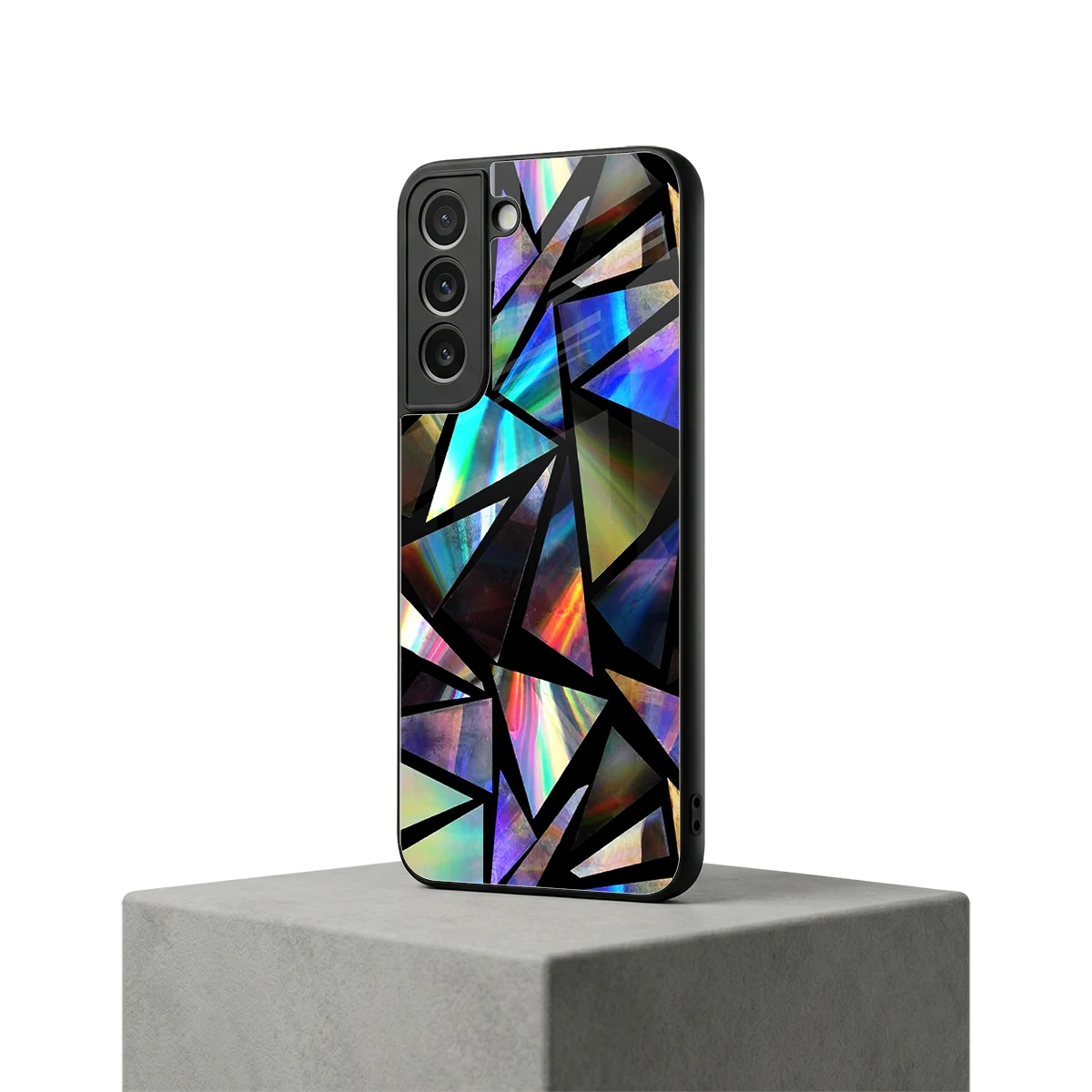 Shattered Luxe samsung galaxy s22 mobile cover | shockproof glass phone case
