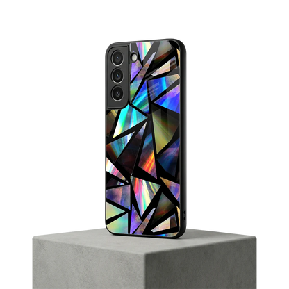 Shattered Luxe samsung galaxy s22 mobile cover | shockproof glass phone case