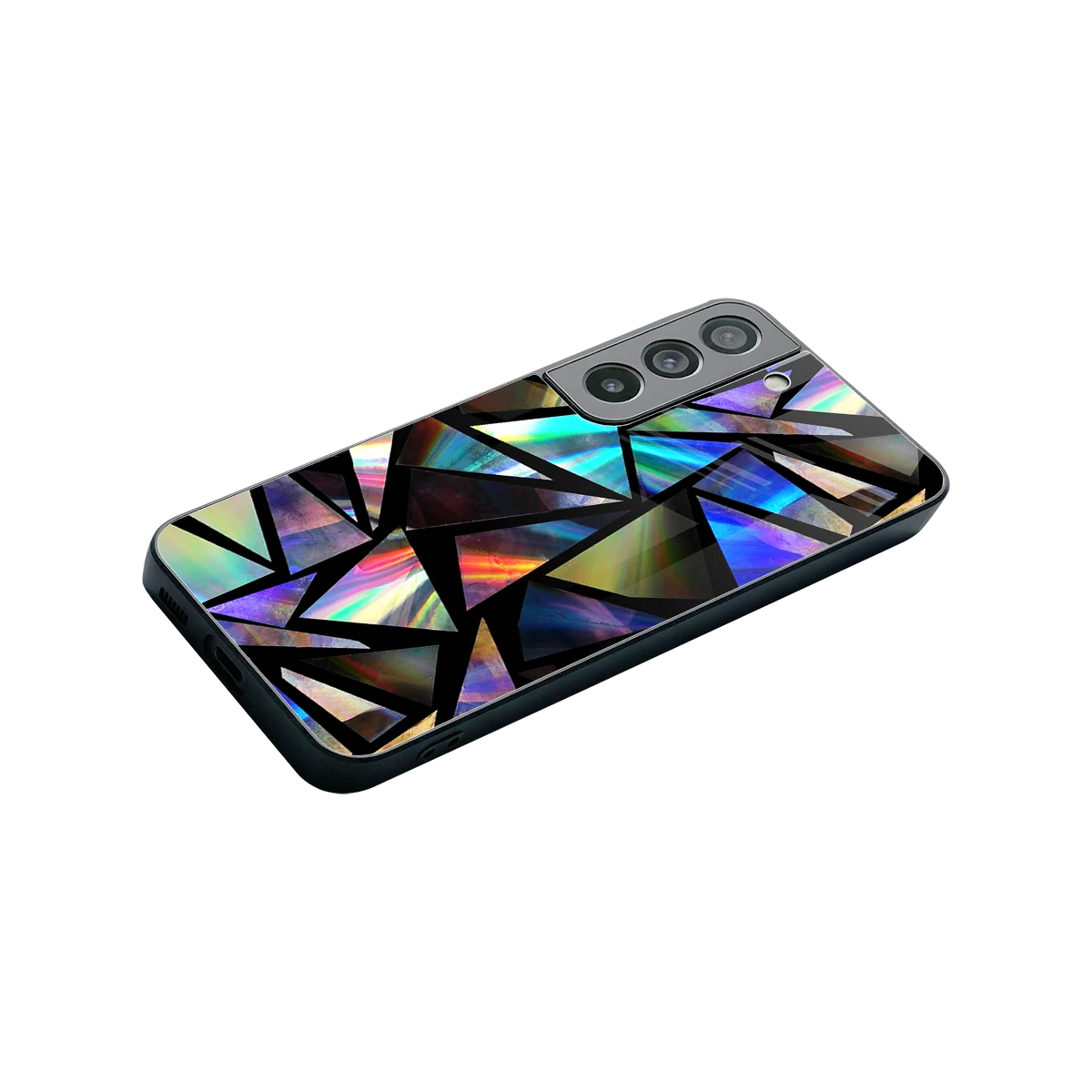 Shattered Luxe stylish phone case for samsung galaxy s22 | glossy glass and slim fit