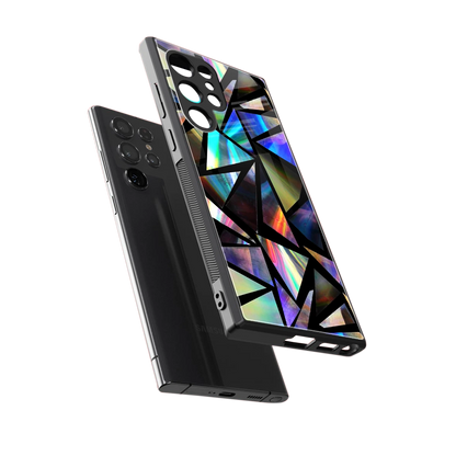 Shattered Luxe sleek samsung galaxy s24 ultra cover with tempered glass back and TPU edges