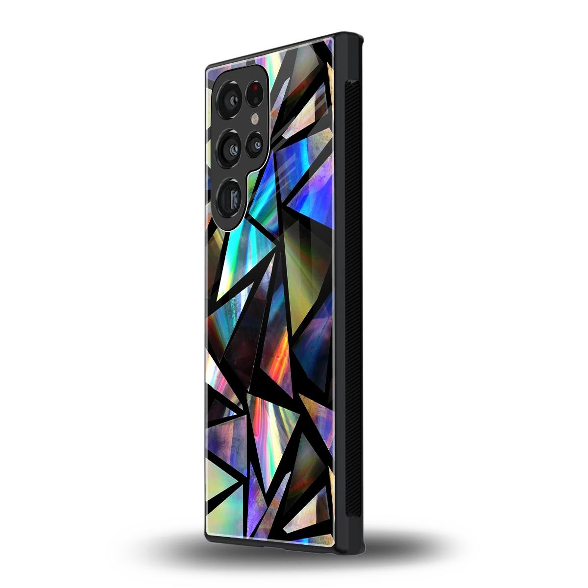 Shattered Luxe samsung galaxy s23 ultra mobile cover | shockproof glass phone case