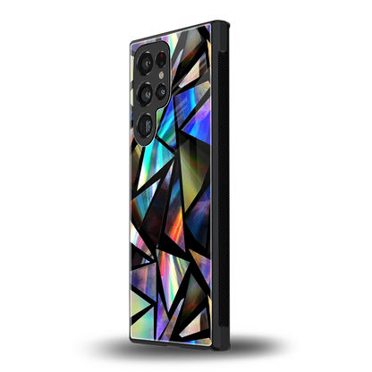 Shattered Luxe samsung galaxy s24 ultra mobile cover | shockproof glass phone case