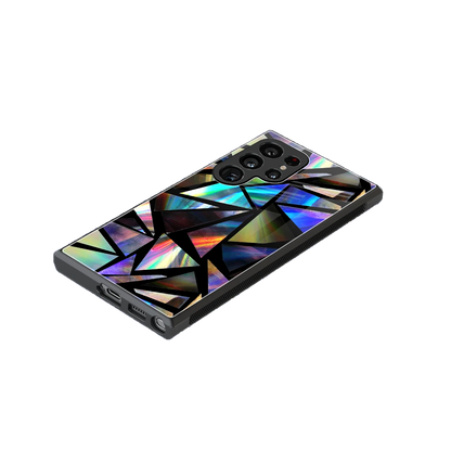 Shattered Luxe stylish phone case for samsung galaxy s24 ultra | glossy glass and slim fit