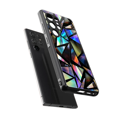 Shattered Luxe sleek samsung galaxy s25 ultra cover with tempered glass back and TPU edges