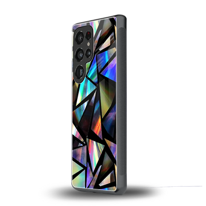 Shattered Luxe samsung galaxy s25 ultra mobile cover | shockproof glass phone case