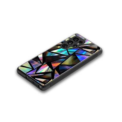 Shattered Luxe stylish phone case for samsung galaxy s25 ultra | glossy glass and slim fit
