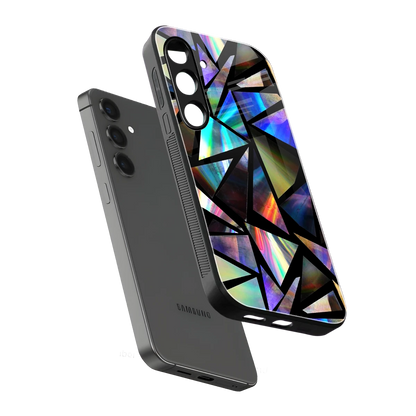 Shattered Luxe sleek samsung galaxy s23 fe cover with tempered glass back and TPU edges