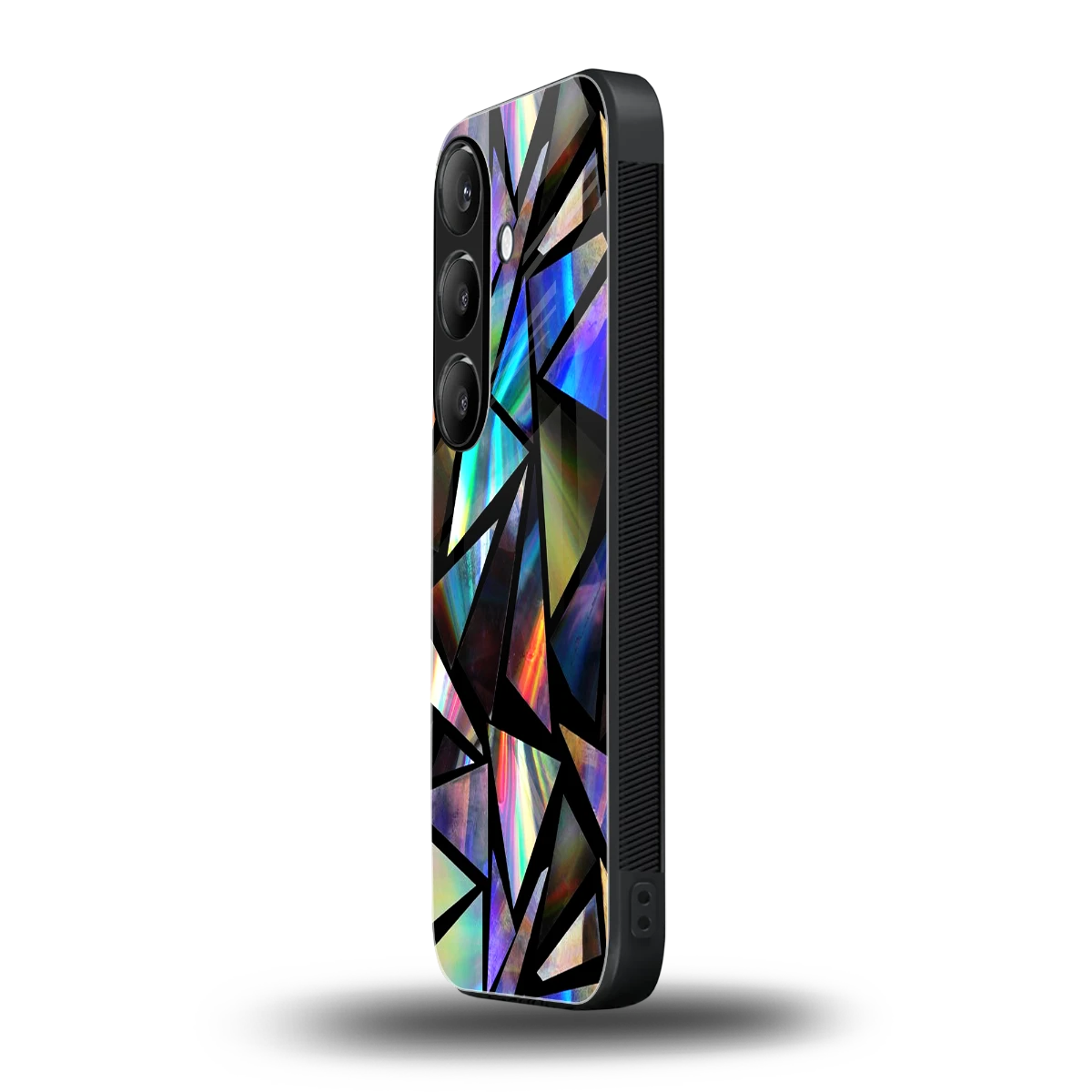 Shattered Luxe samsung galaxy s24 mobile cover | shockproof glass phone case