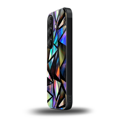 Shattered Luxe samsung galaxy s24 mobile cover | shockproof glass phone case